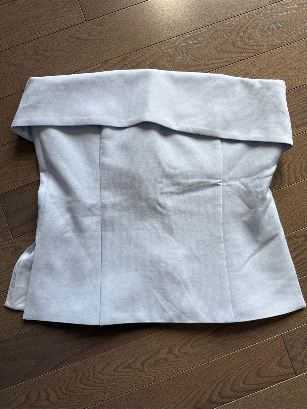 Babaton Pale Blue Strapless top